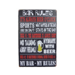 Bar Rules It’s Always – Metalen borden