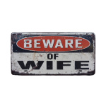 Beware of Wife – Metalen borden