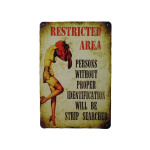 Restricted Area – Metalen borden