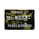 Bar Open Peaky Blinders – Metalen Borden