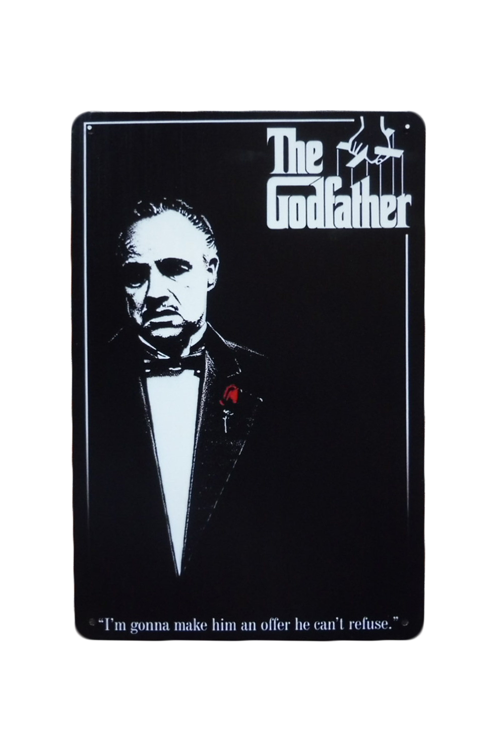The godfather – Metalen borden