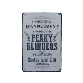 Peaky Blinders metalen borden