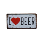 I Love Beer – Metalen borden
