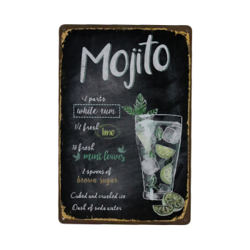 Mojito - Metalen borden