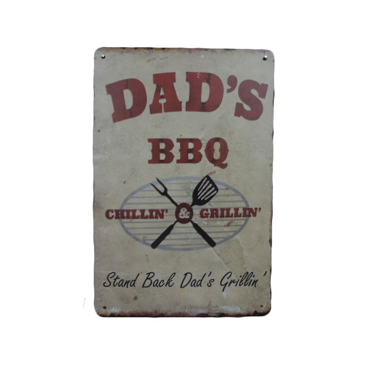 Dads BBQ Stand Back Metalen borden