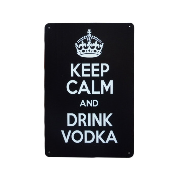 Keep Calm Vodka - Metalen borden