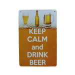 Keep Calm Drink Beer - Metalen borden Cave and Garden producten carrousel slider