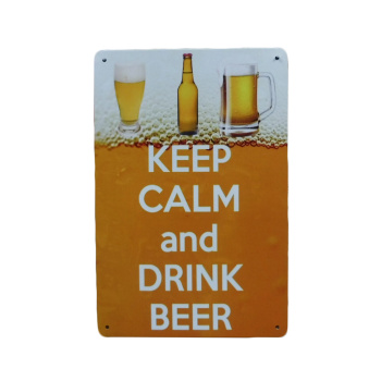 Keep Calm Drink Beer - Metalen borden