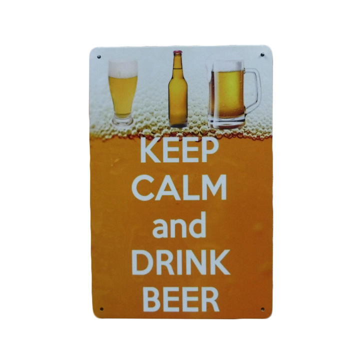 Keep Calm Drink Beer Metalen borden