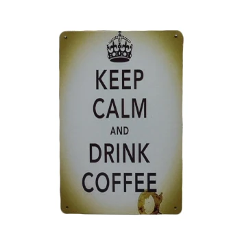 Keep Calm Drink Coffee Metalen borden