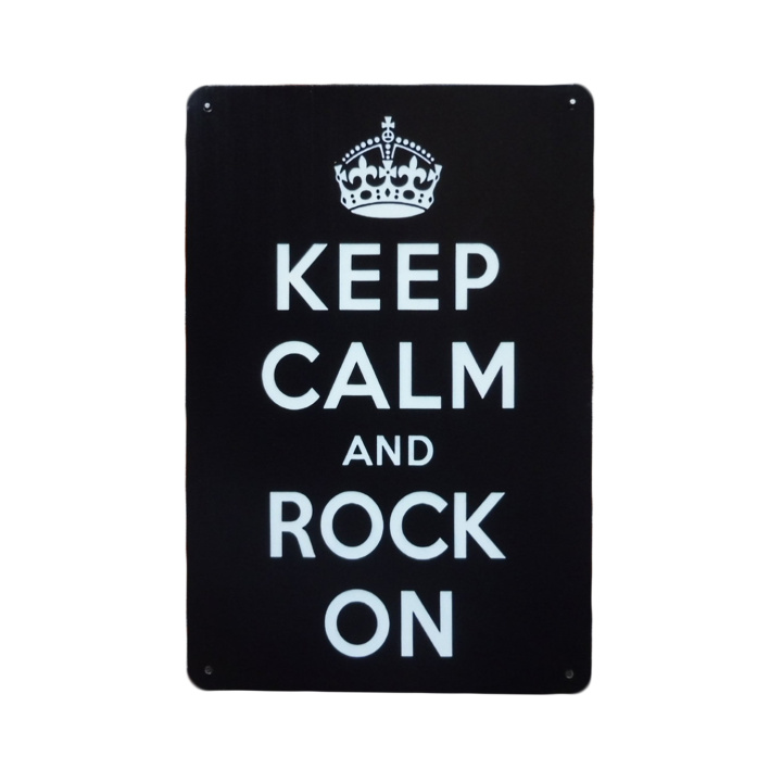 Keep Calm Rock On Metalen borden