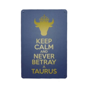 Keep Calm Taurus - Metalen borden