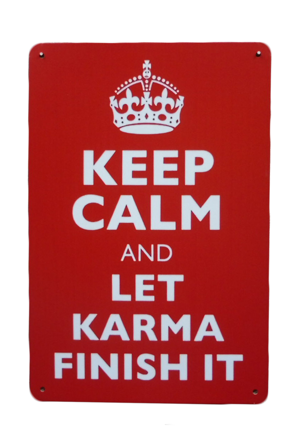 Keep Calm Karma – Metalen borden