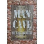 Mancave My Cave – Metalen borden