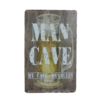 Mancave My Cave - Metalen borden