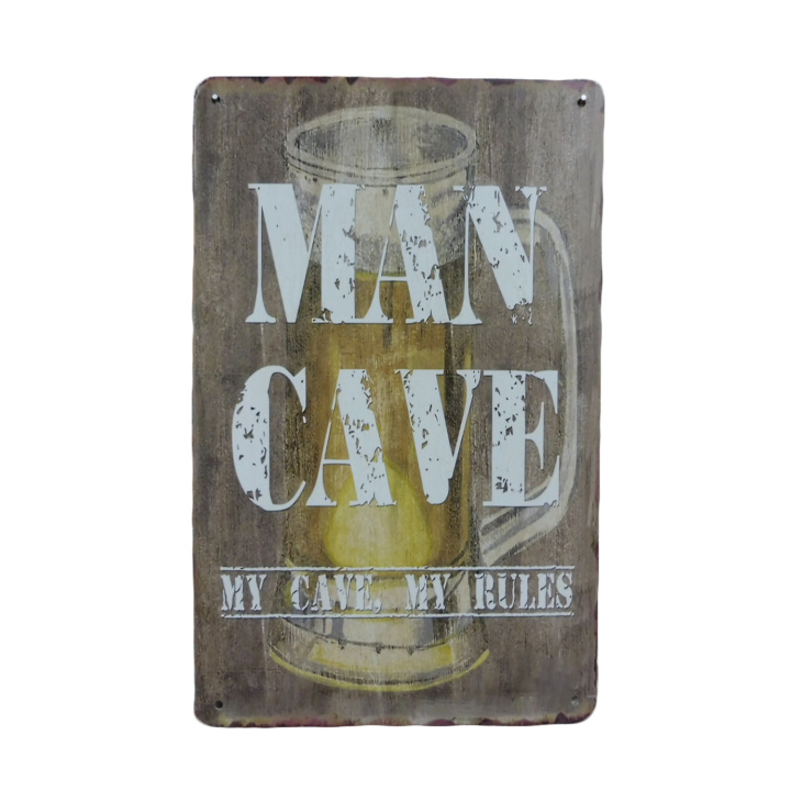 Mancave My Cave Metalen borden