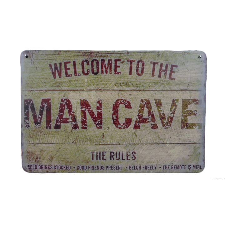 Mancave The Rules - Metalen borden