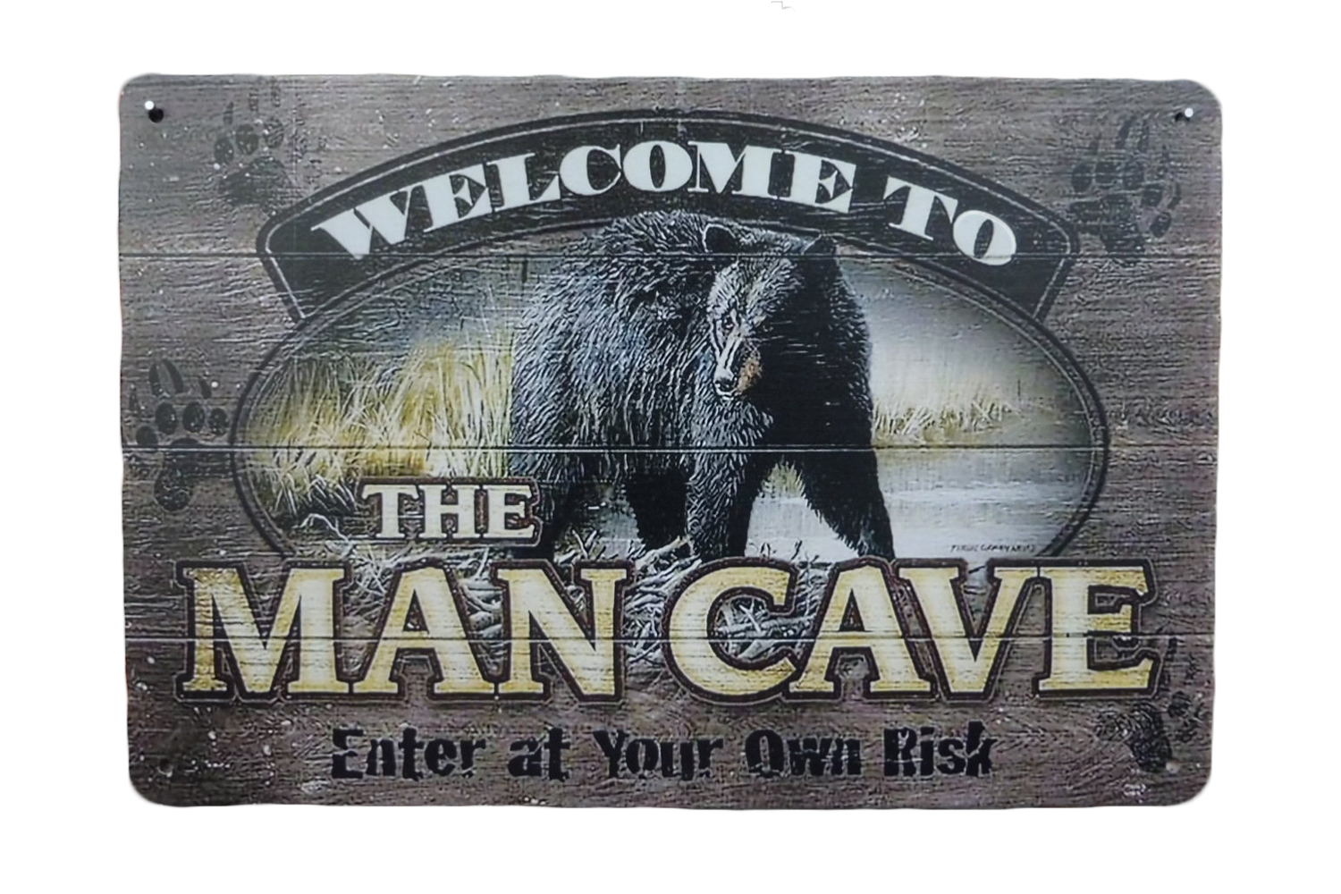 Welcome To The Mancave – Metalen borden