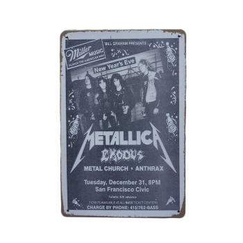 Metallica Metalen wandborden