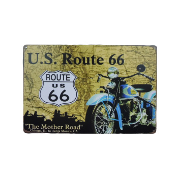 US Route 66 - Metalen borden