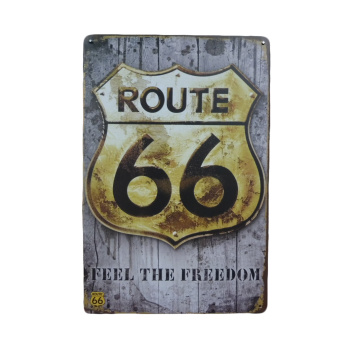 Route 66 Feel The Freedom - Metalen borden