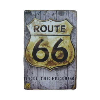 Route 66 Feel The Freedom Metalen borden