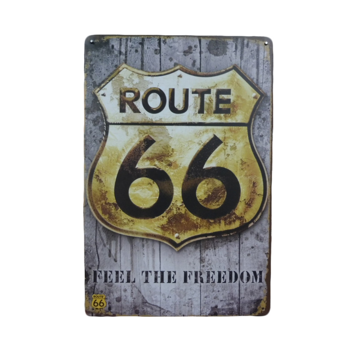 Route 66 Feel The Freedom Metalen borden