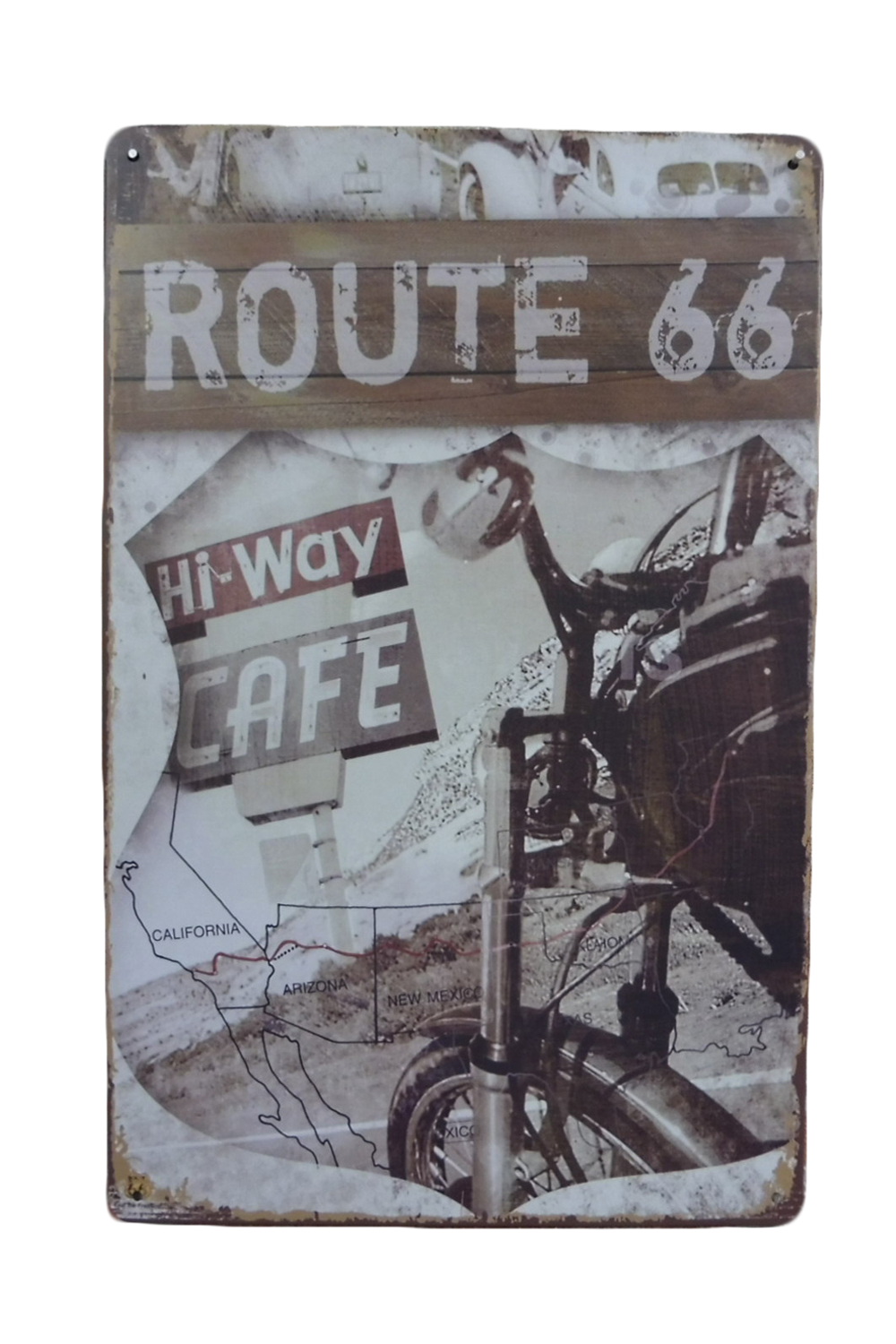Hi-Way Cafe Route 66 – Metalen borden