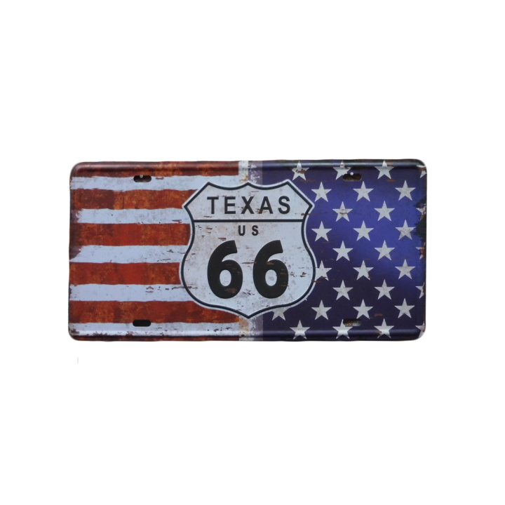 Route 66 Texas - Metalen borden