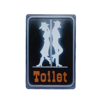 Toilet Cowboy Metalen borden