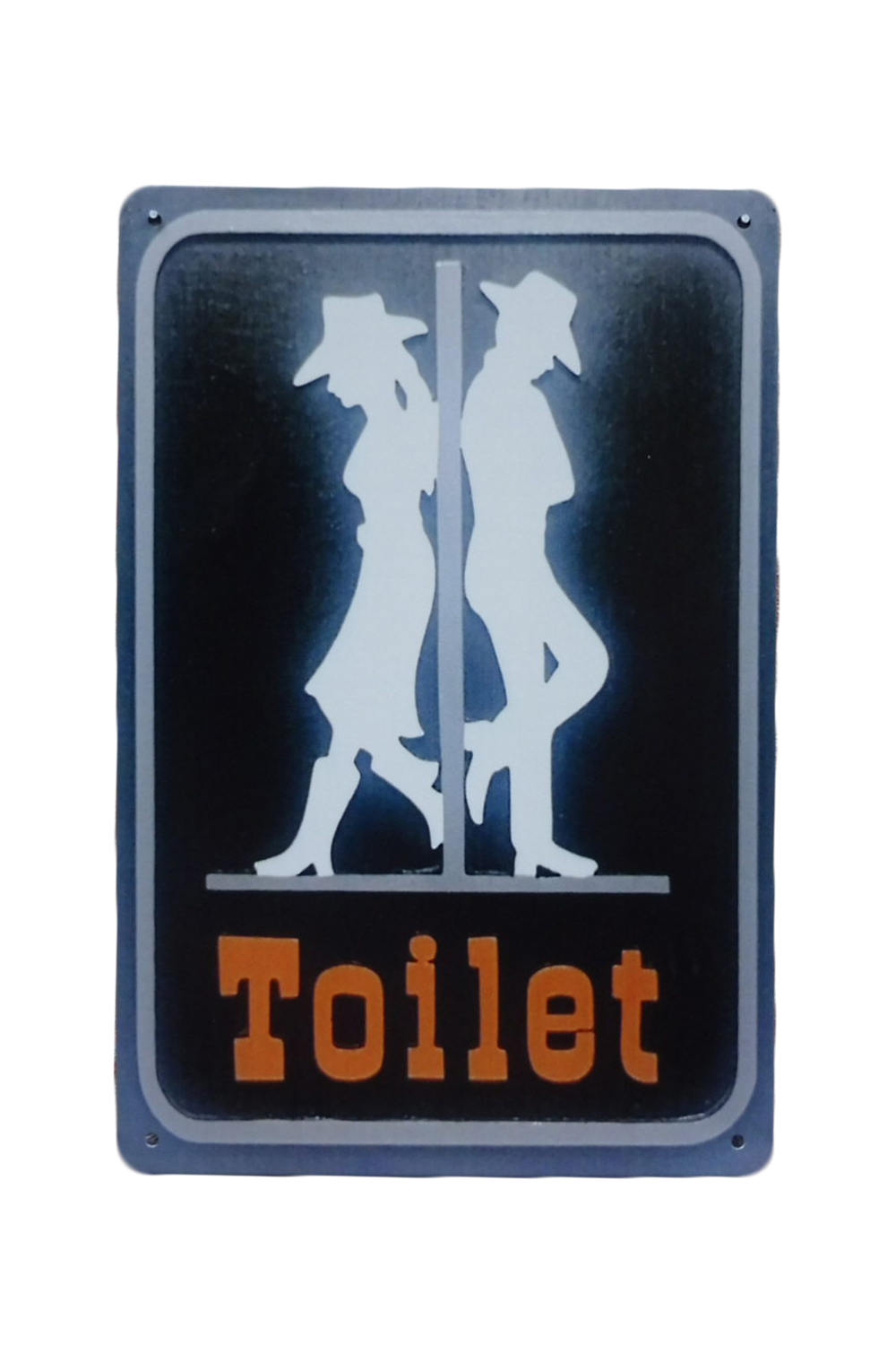 Toilet Cowboy – Metalen borden
