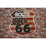 Route 66 Vlag – Metalen borden