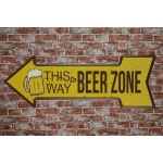 Beer Zone L – Metalen borden