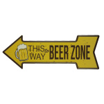 Beer Zone L – Metalen borden