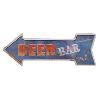 Beer Bar L Metalen borden