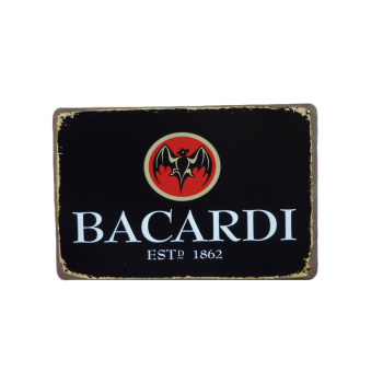 Bacardi - Metalen borden