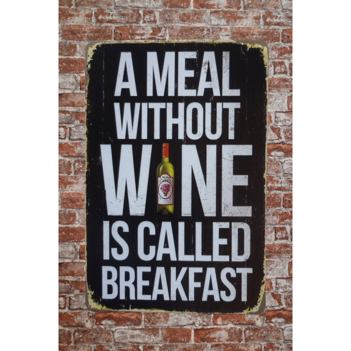 Wandbord met wijn