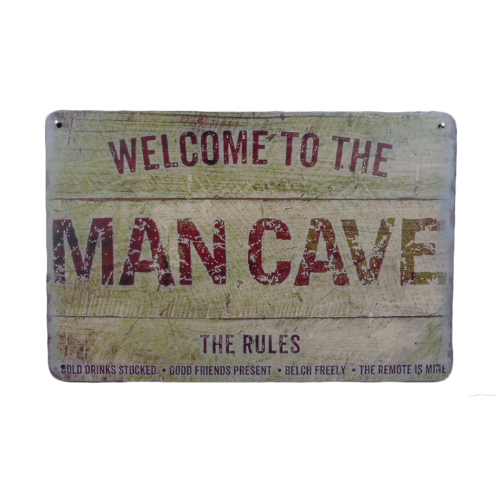 Mancave The Rules Metalen borden