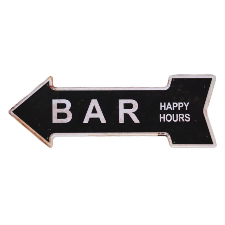 31108 Bar links wit Bar L Metalen borden