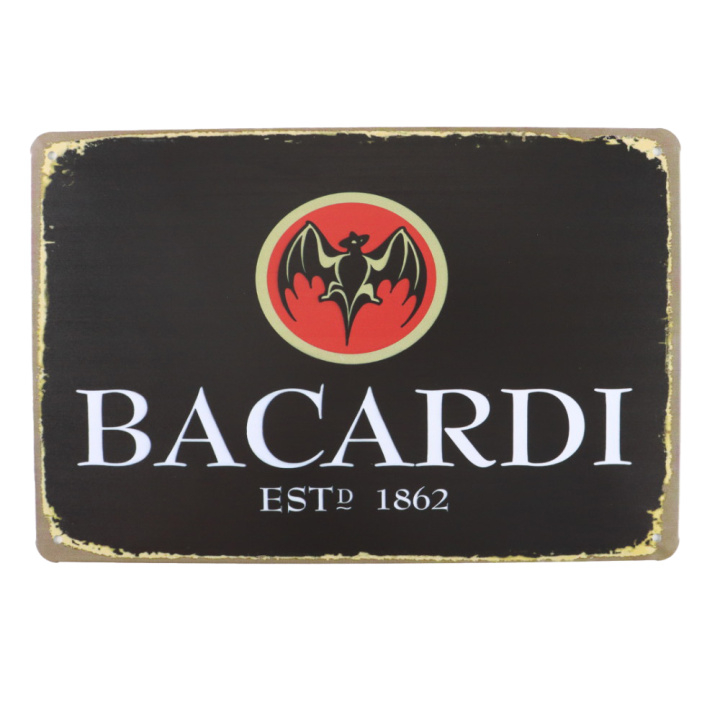 Bacardi Metalen borden