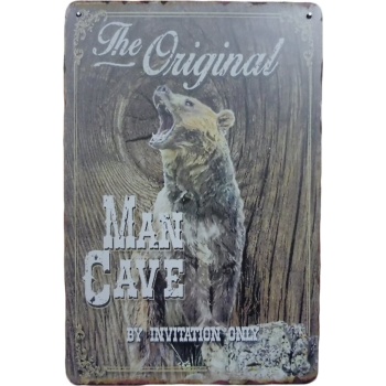 The Original Mancave - Metalen borden
