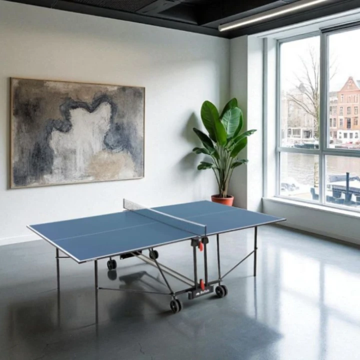 Table tennistafel blauw indoor