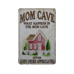 Mom cave – Metalen borden