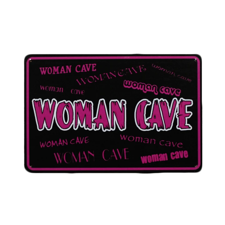 Woman Cave Metalen borden