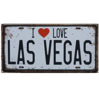 I Love Las Vegas - Metalen borden