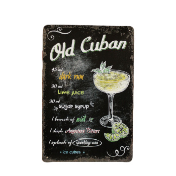 Old cuban - Metalen borden