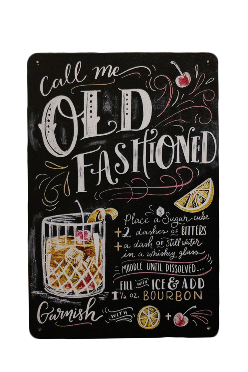 Old fashioned – Metalen borden