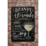 Brandy Alexander – Metalen borden
