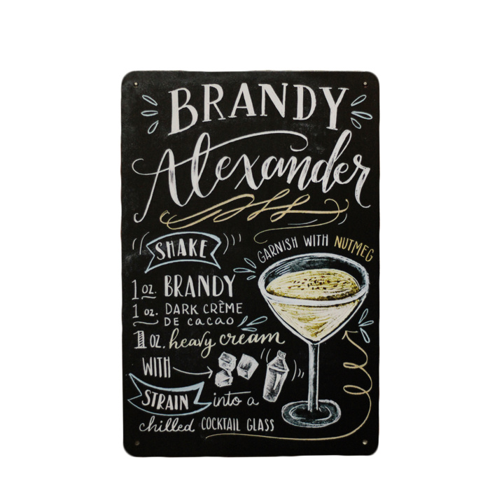 Brandy Alexander Metalen borden