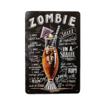 Zombie – Metalen borden